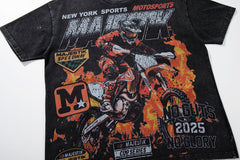 Majestik 00 Motorsports Vintage Racing Graphic T‑Shirt