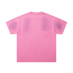 Pink Washed Majestik City Scene Vintage Graphic T‑Shirt