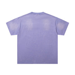 Lavender Washed Racing Theme Majestik Vintage Graphic T‑Shirt