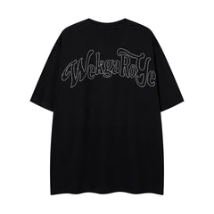 Vintage Black Majestik Surf Skull Double‑Sided Graphic T‑Shirt