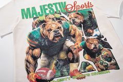 Off‑White Vintage Sports Bear Double‑Sided Graphic T‑Shirt