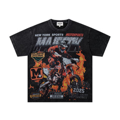 Majestik 00 Motorsports Vintage Racing Graphic T‑Shirt