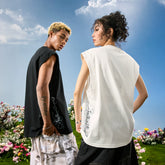 Nuthink American retro trendy brand camisole sleeveless loose fit men's and women's letter 2026 summer new item