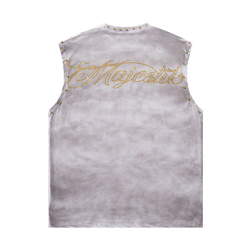Majestik 94 Vintage Washed Graphic Sleeveless Tank Top
