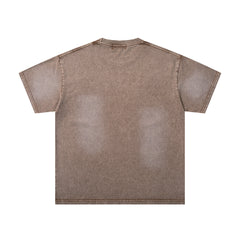 Brown Washed Western Cowboy Horse Rider Vintage Graphic T‑Shirt