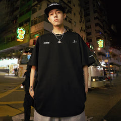 Nuthink American Trendy Brand Letter Short Sleeve T-shirt for Men's Trendy Loose Large Half Sleeve Cool Couple Summer 2026