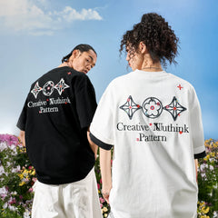 Nuthink American Retro Trendy Brand Embroidered Letter Flower Short sleeved T-shirt for Men and Women Solona Cool Feeling 2026 New Edition