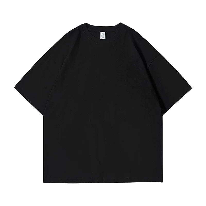 Nuthink American Street Trendy Brand 260g Heavy duty Solid Color Short Sleeve T-shirt Men's and Women's Large Half Sleeve 2026 Summer
