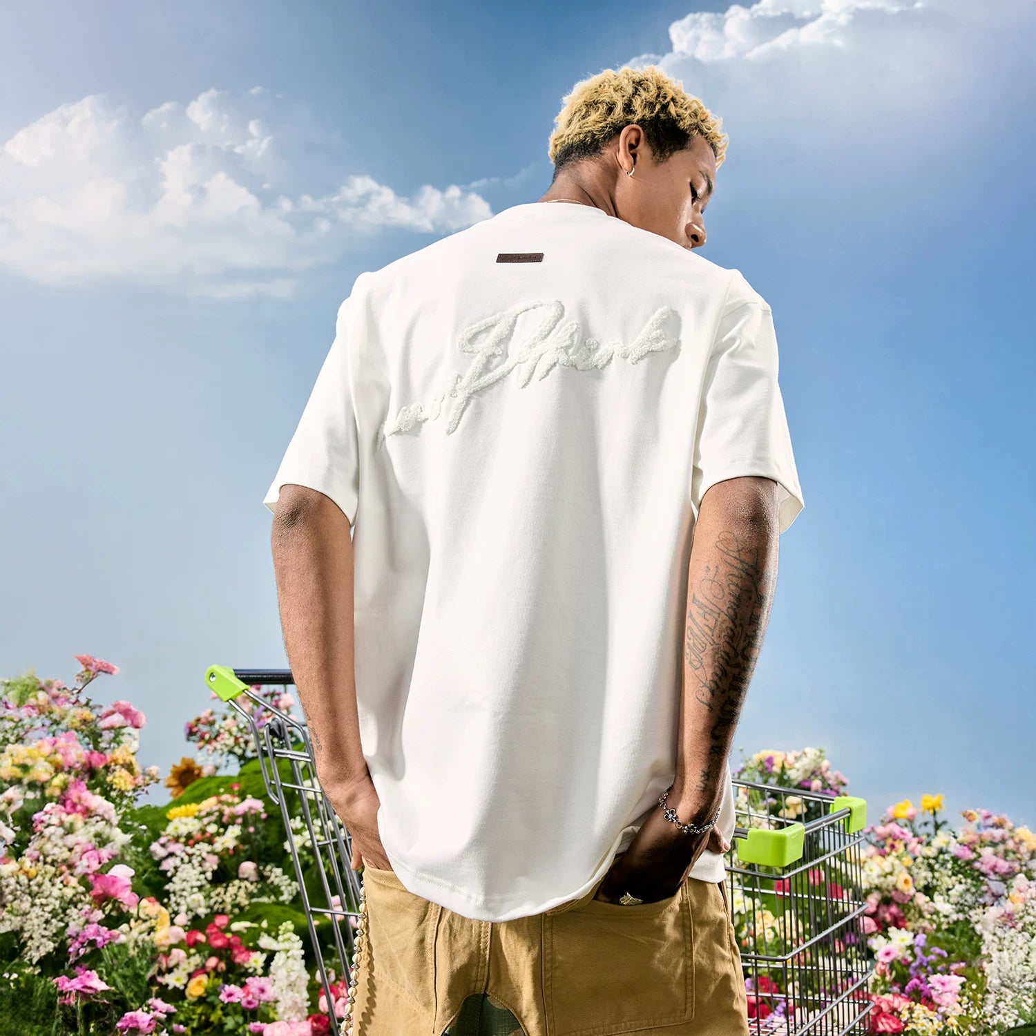 Nuthink American Retro Trendy Brand Embroidered Letter Short Sleeve Men's T-shirt Hip Hop Street Women's 2026 Summer New Collection