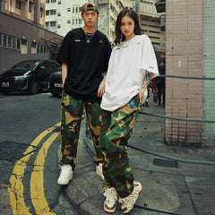 Nuthink American Trendy Brand Letter Short Sleeve T-shirt for Men's Trendy Loose Large Half Sleeve Cool Couple Summer 2026