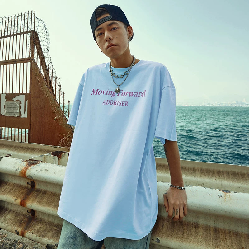Nuthink trendy letter short sleeved T-shirt heavyweight American 280g half sleeved T-shirt for men and women summer 2026