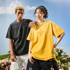 Nuthink American Trendy Brand Retro Washed Water Aging Gradient Spray Horse Willow Short sleeved Men's and Women's T-shirts Summer 2026