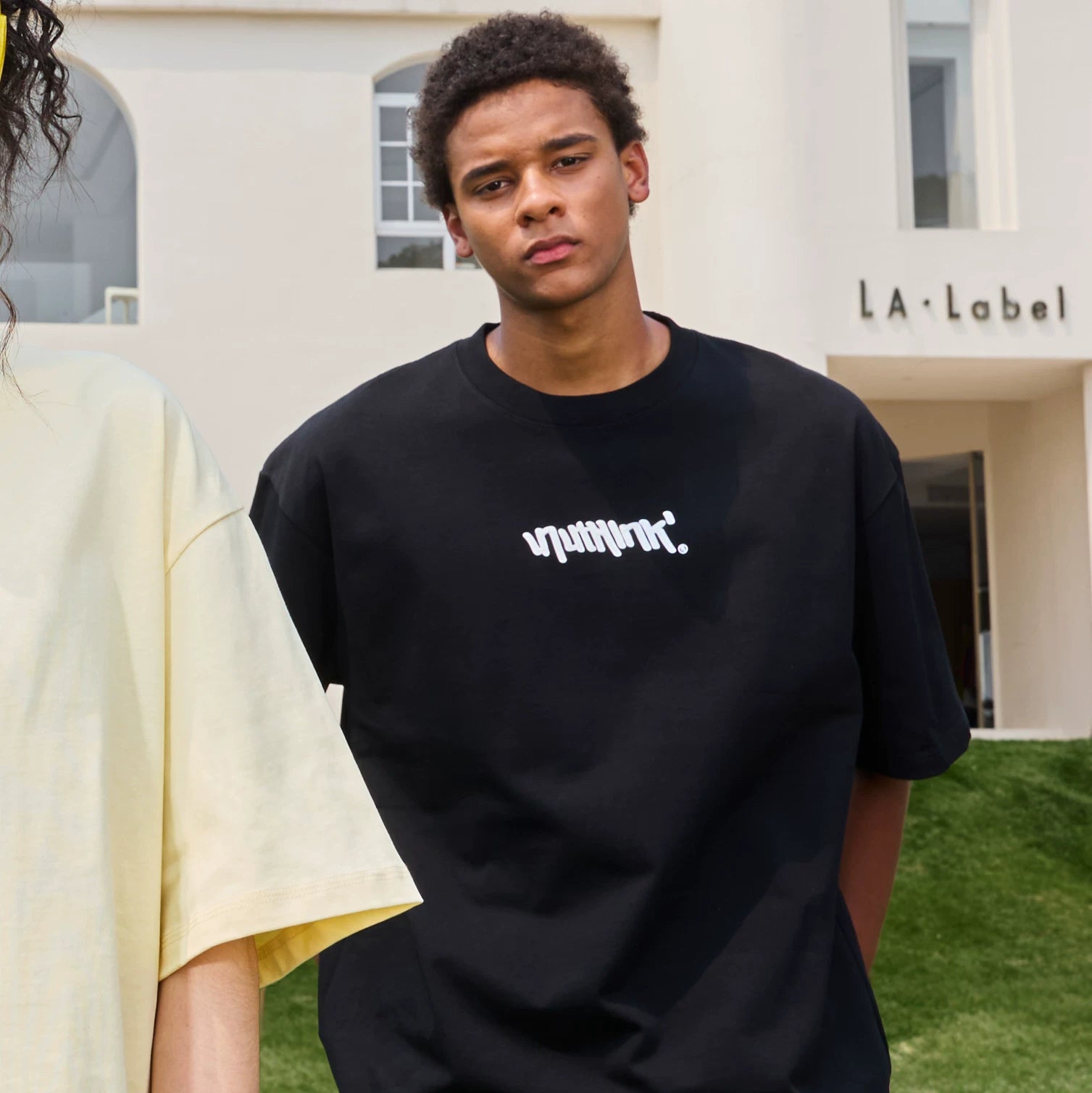Nuthink American Trendy Brand Letter Printed Short Sleeve T-shirt Retro Loose Half Sleeve Couple Summer 2026