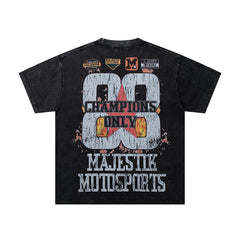 Majestik 00 Motorsports Vintage Racing Graphic T‑Shirt